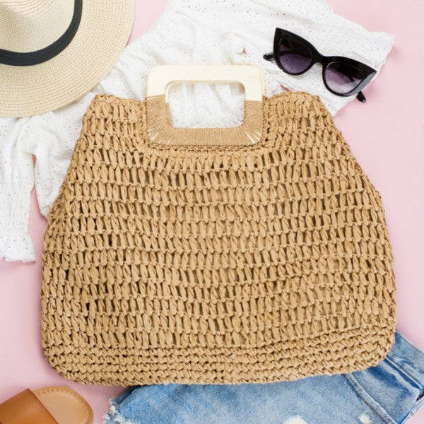 Charleston Oversized Straw Tote