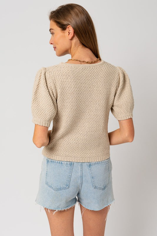 Beautiful Things Puff Sleeve Sweater