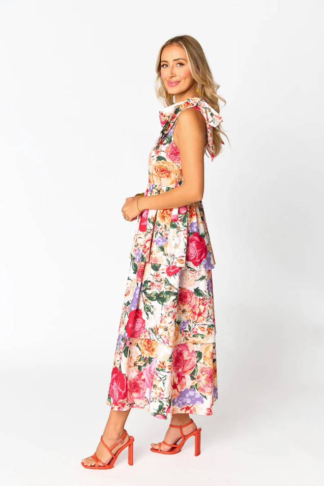 BuddyLove Drew Tiered Midi Dress - LOVE STORY