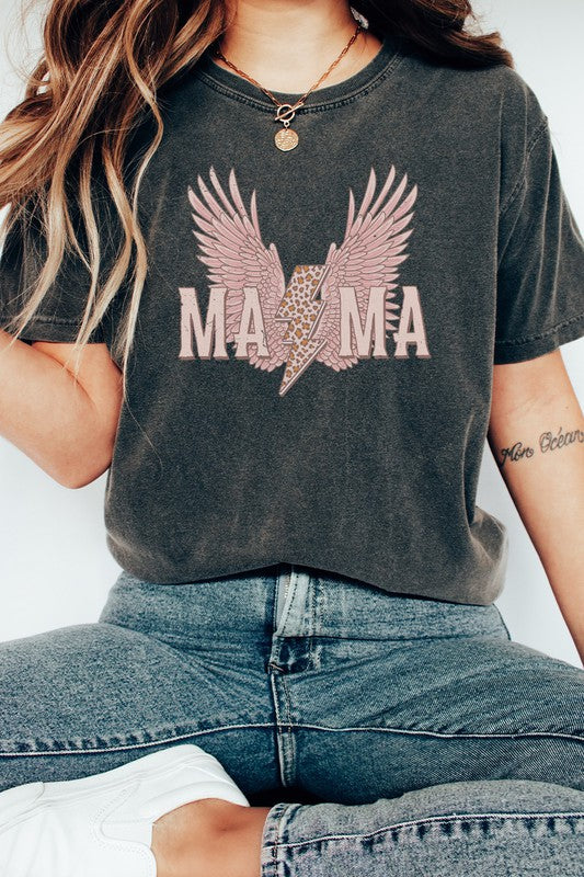 Mama Leopard Lightning Graphic Tee