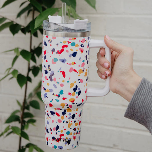 CONFETTI PRINT TUMBLER